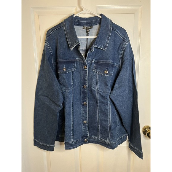 Diane Gilman Blue Jean Jacket - Picture 1 of 13